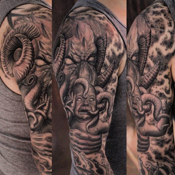 Black & Grey Tattoos Logan Aguilar